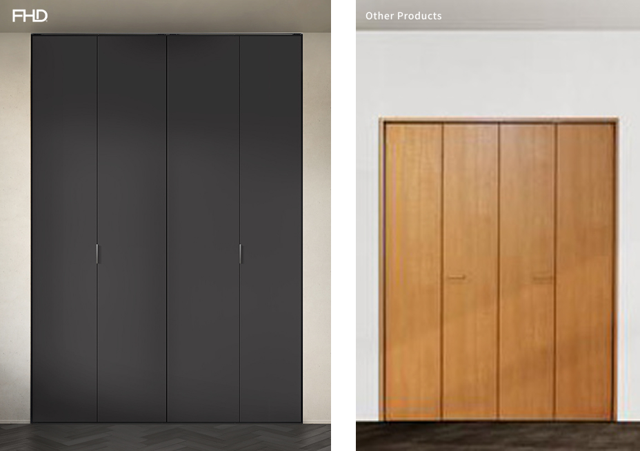 枠がなく天井まであるクローゼット（CLOSET） | FULL HEIGHT DOOR