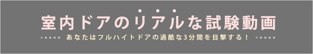 室内ドアのリアルな試験動画